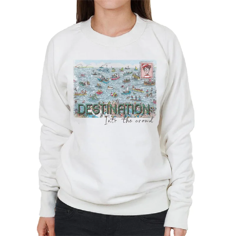 Act Now loose fit sports sweatshirtWhere's Wally Destination Into The Crowd Women's Sweatshirt