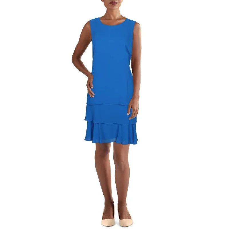 Lowest Prices stylish party dressLauren Ralph Lauren Womens Tiered Sleeveless Tunic Dress