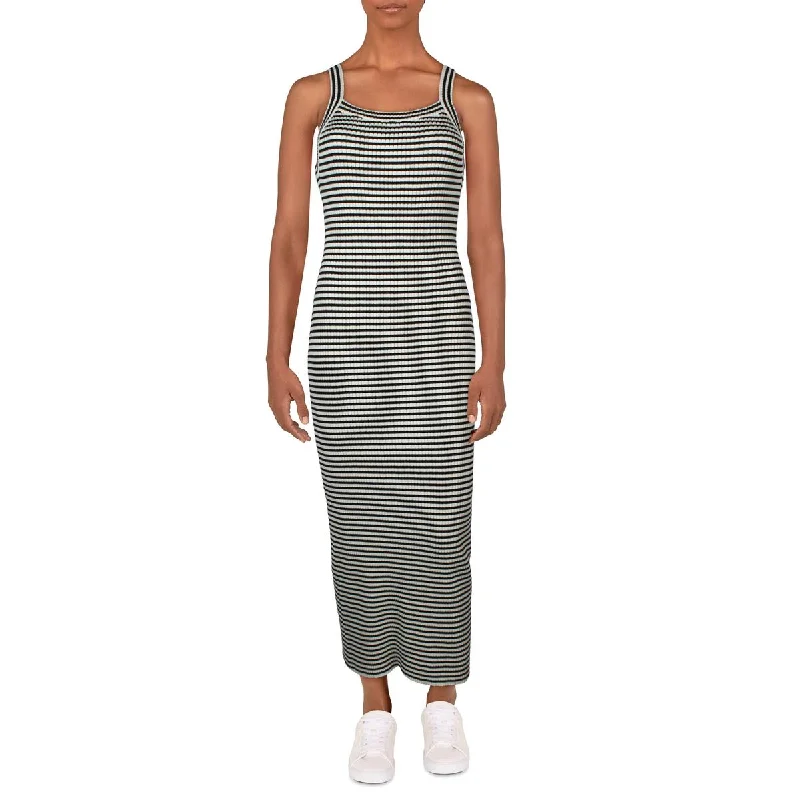 Deal of the Week puff sleeve dressZ Supply Womens Tea Length Ribbed Sweaterdress