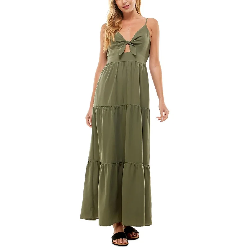 Price Reduction structured dressKingston Grey Womens Juniors Tie-Front Tiered Maxi Dress Price Reduction structured dressKingston Grey Womens Juniors Tie-Front Tiered Maxi Dress
