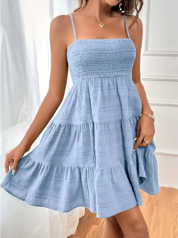 Weekend Special mini dressSmocked Square Neck Mini Cami Dress