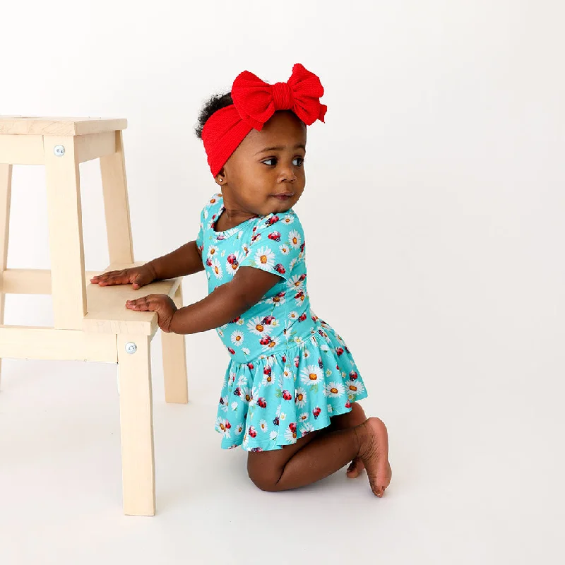 Online Specials trendy mini dressPosh Peanut Ladybug Twirl Skirt Bodysuit