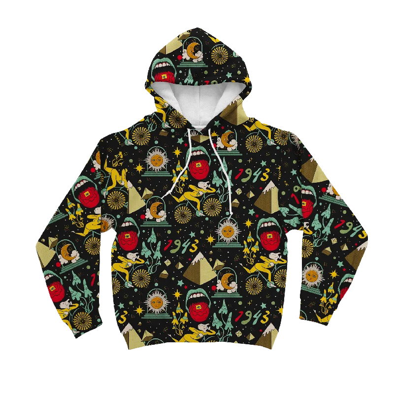 Special Promotion Bicycle Day Pattern All Over Print Unisex Hoodie