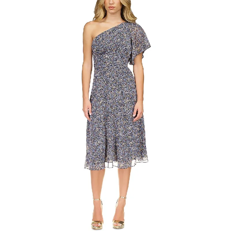 Online Specials formal dressMICHAEL Michael Kors Womens Floral One Shoulder Midi Dress Online Specials formal dressMICHAEL Michael Kors Womens Floral One Shoulder Midi Dress