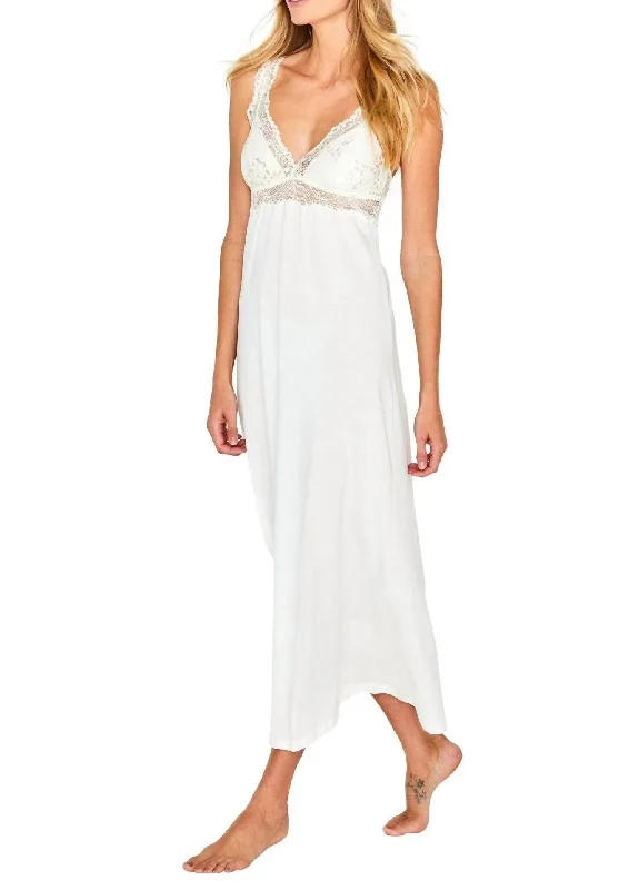 Reduced Prices one-shoulder dressAlissa Tank Long Gown In Ivory