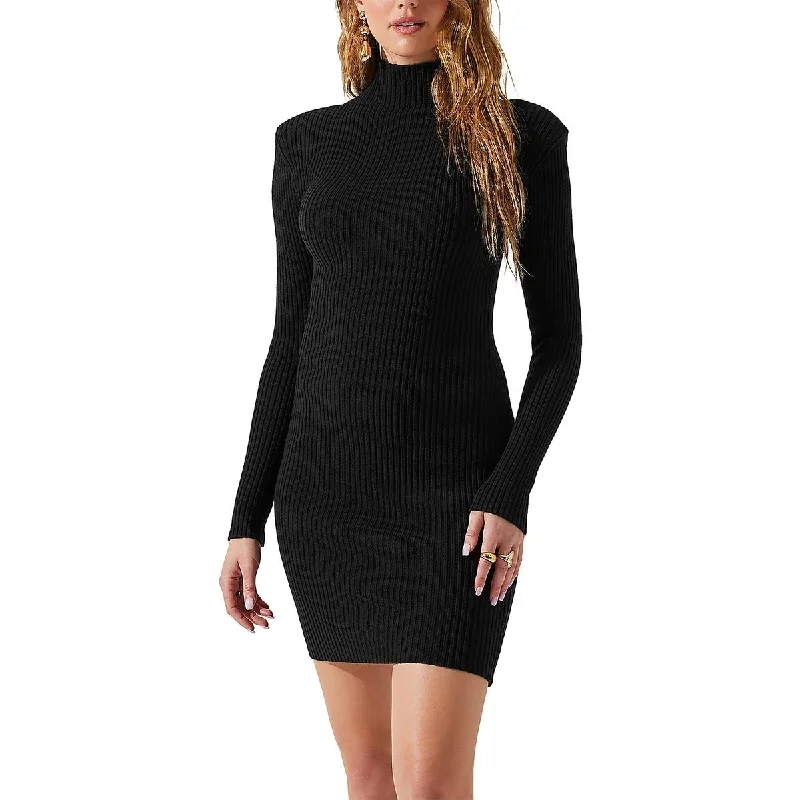 Last Chance ashionable dressASTR the Label Womens Gwendolyn Turtleneck Mini Sweaterdress Last Chance ashionable dressASTR the Label Womens Gwendolyn Turtleneck Mini Sweaterdress
