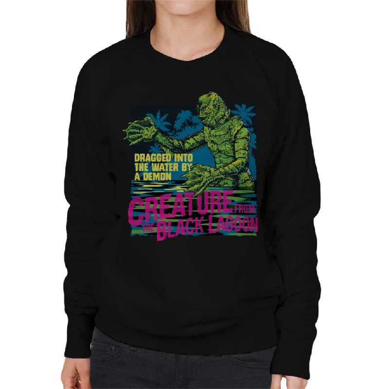 Big Discounts performance workout sweatshirtThe Creature From The Black Lagoon Dragged Demon Women's Sweatshirt
