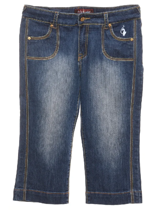Discount Days fashionable windbreakerCropped Baby Phat Y2K Embellished Jeans - W34 L18