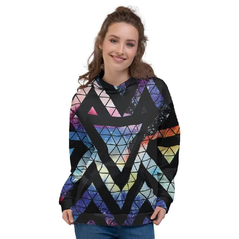 Doorbuster Deal Galaxy Space Triangle Women's Hoodie
