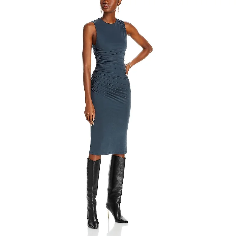 Instant Discount evening dressAlice and Olivia Womens Ruched Midi Midi Dress