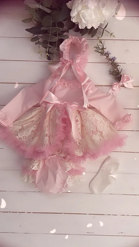 Savings Spectacular tiered dressPrincess Pink and Lace Puffball