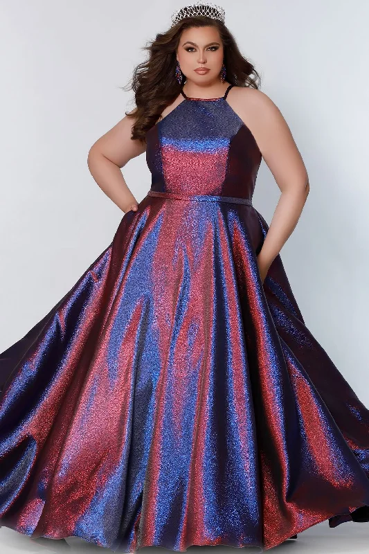 Limited Time Offer chic slip dressSydney's Closet SC7334 Size 14 Shimmer Prom Dress High Neckline Plus Sized A Line SC 7334 Limited Time Offer chic slip dressSydney's Closet SC7334 Size 14 Shimmer Prom Dress High Neckline Plus Sized A Line SC 7334