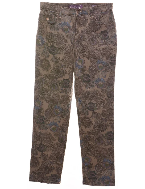 Best Bargains long-sleeve jacketMulti-colour Paisley Design Tapered Jeans - W30 L29