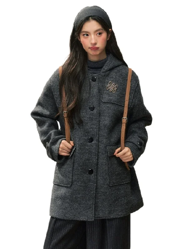 Loyalty Reward winter jacketAcademy Woolen Hooded Toggle Coat