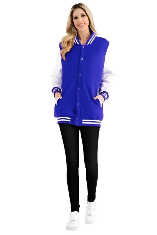 Epic Deals sleek jacketWomen's Boyfriend Oversized Letterman Jacket 8 Colors