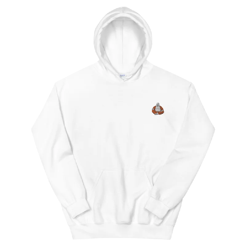 Massive Deals Buddha Embroidery Graphic Hoodie