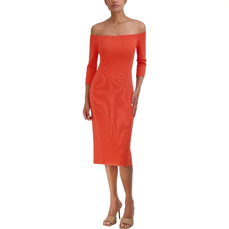 Super Bargain casual summer dressBCBGMAXAZRIA Womens Knee-Length Off The Shoulder Bodycon Dress Super Bargain casual summer dressBCBGMAXAZRIA Womens Knee-Length Off The Shoulder Bodycon Dress