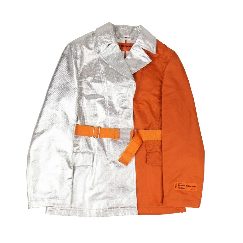 Shop and Save insulated puffer jacketHERON PRESTON Silver/Orange Blazer