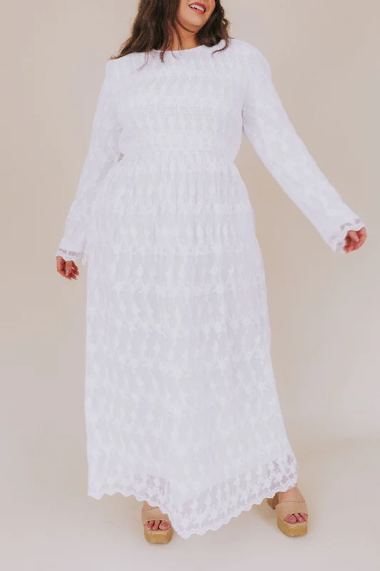 Time-Limited Offer winter dressPLUS SIZE - The White: Melissa