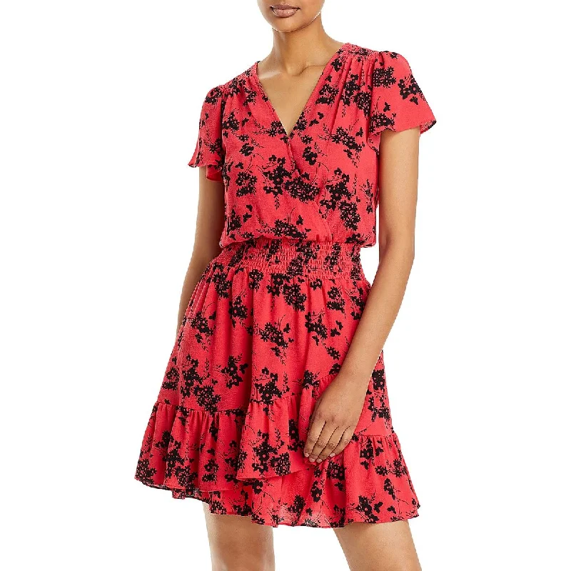Buy Now floral wrap dressMICHAEL Michael Kors Womens Ruffled Short Fit & Flare Dress Buy Now floral wrap dressMICHAEL Michael Kors Womens Ruffled Short Fit & Flare Dress