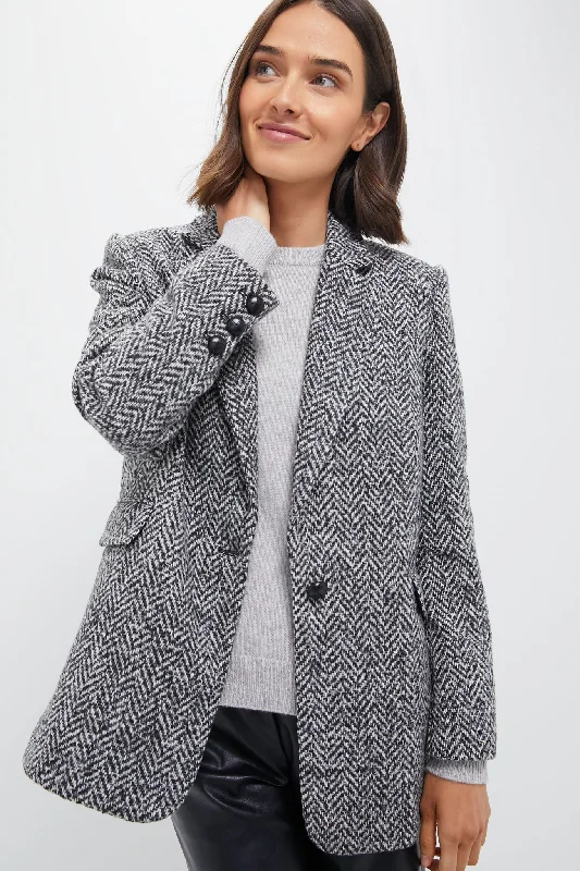 Hurry In relaxed bomber jacketGrey Tweed Julianna Blazer