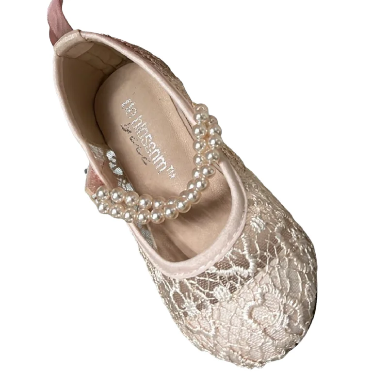 Unbeatable Prices wrap-around dressHarper Blush Lace Flat