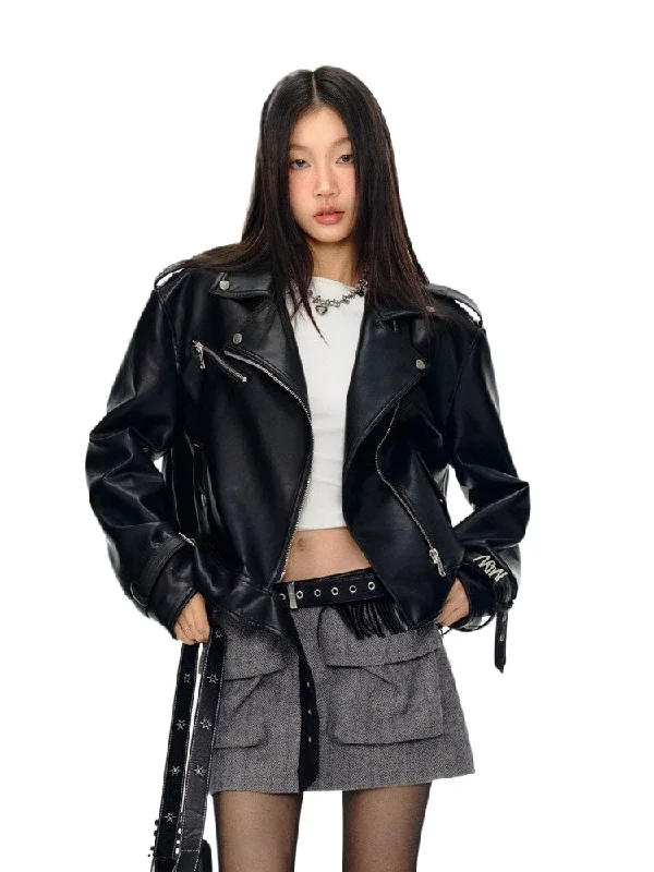 Final Markdown urban bomber jacketMidnight Moto Leather Jacket
