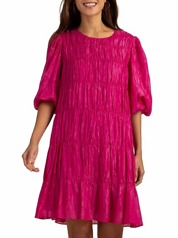 Deal Alert bohemian dressSilvery Dress In Planetary Pink