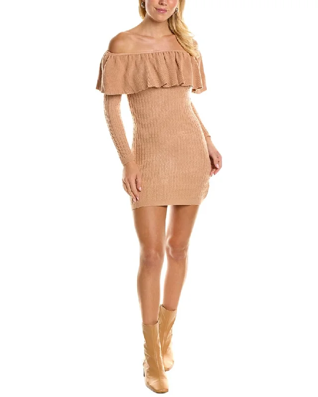 YEAR-End Sale fitted cocktail dressMirabel Off-The-Shoulder Sweaterdress