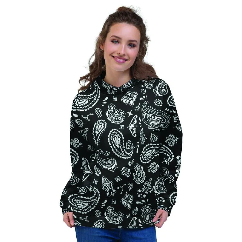 Deal Alert Black Bandana Women's Hoodie