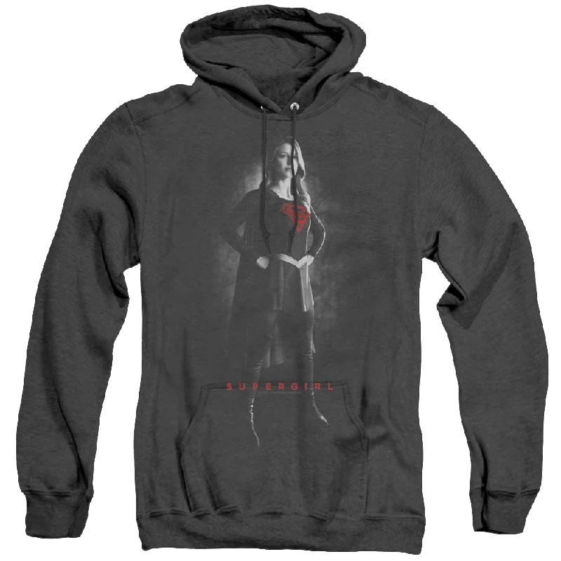 Discount Deals zip-up hoodieSupergirl (Tv Series) Supergirl Noir - Heather Pullover Hoodie