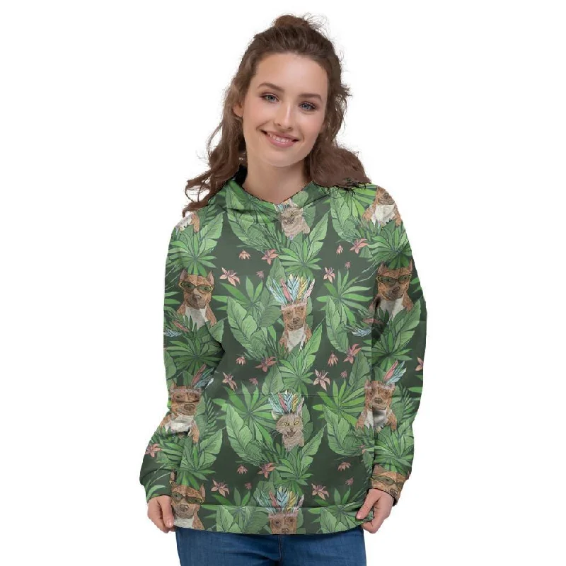 Today’s Deal Hawaiian Tropical Pitbull Women's Hoodie