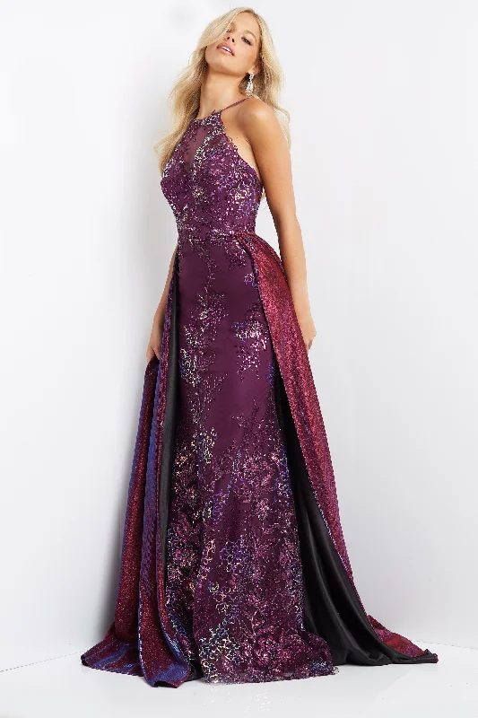 New Deals sophisticated dressJovani JVN07379 Purple Prom Dress Size 12 Long fitted Pageant Gown Overskirt Shimmer Sequin Lace Gown New Deals sophisticated dressJovani JVN07379 Purple Prom Dress Size 12 Long fitted Pageant Gown Overskirt Shimmer Sequin Lace Gown