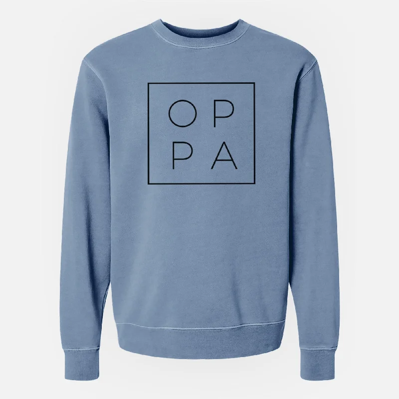 Savings Galore comfy workout sweatshirtOppa Boxed - Unisex Pigment Dyed Crew Sweatshirt