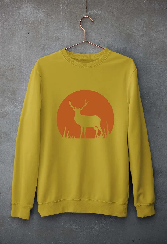 Instant Discount trendy fitness sweatshirtDeer Unisex Sweatshirt for Men/Women