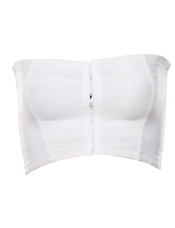 Unmissable Offer sporty casual jacketWhite Corset Style Bandeau Top - XS