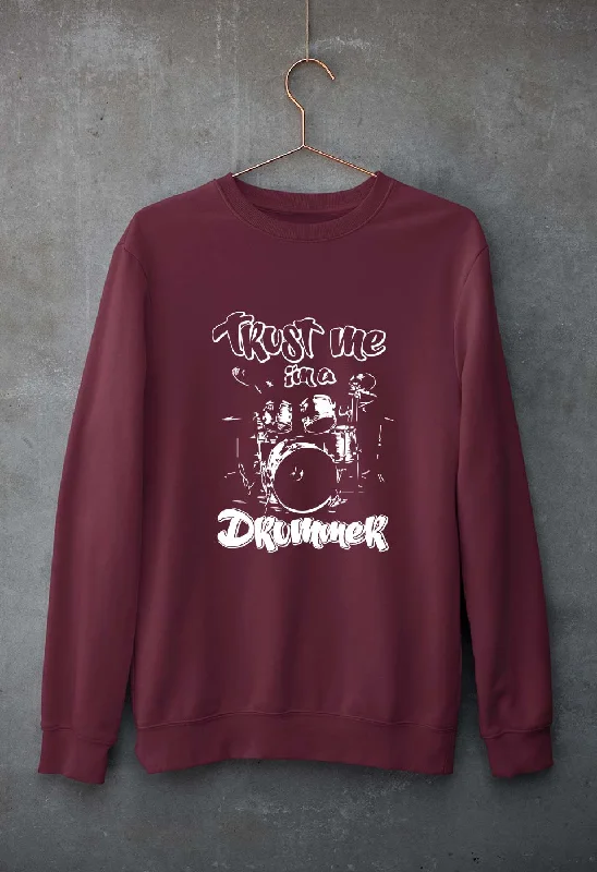 Value Deals graphic gym sweatshirtDrummer Unisex Sweatshirt for Men/Women