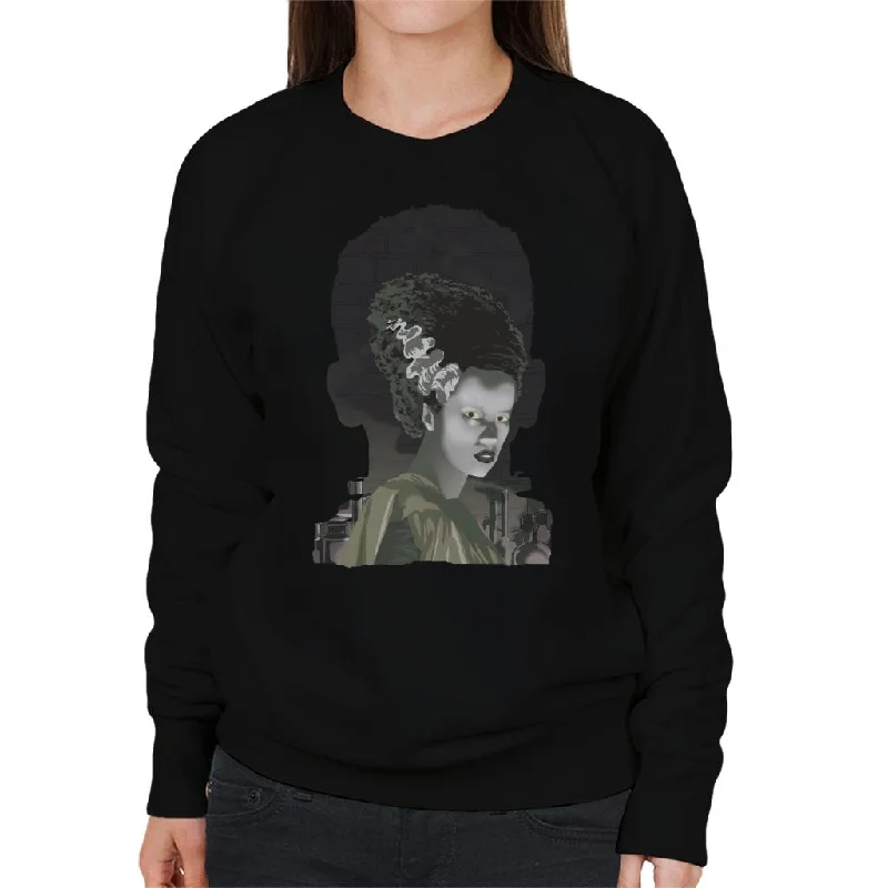 Act Fast fashionable gym hoodieThe Bride Of Frankenstein Head Women's Sweatshirt