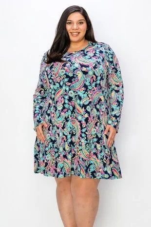Best Bargains casual shift dress25 PQ {All My Life} Navy Mint Paisley Ruffle Hem Tunic EXTENDED PLUS SIZE 3X 4X 5X Best Bargains casual shift dress25 PQ {All My Life} Navy Mint Paisley Ruffle Hem Tunic EXTENDED PLUS SIZE 3X 4X 5X