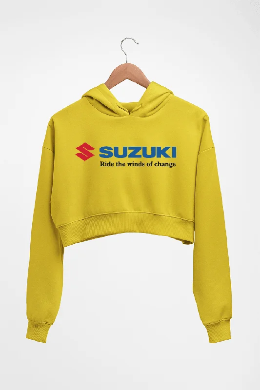 Mega Sale fleece hoodie for winterSuzuki Crop HOODIE FOR WOMEN