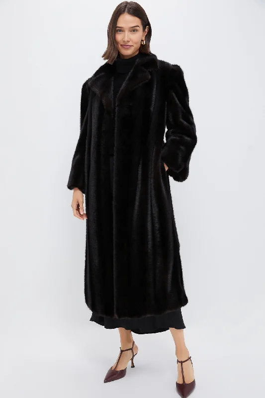 Final Clearance tailored fit jacketBrown Fur Carmella Coat