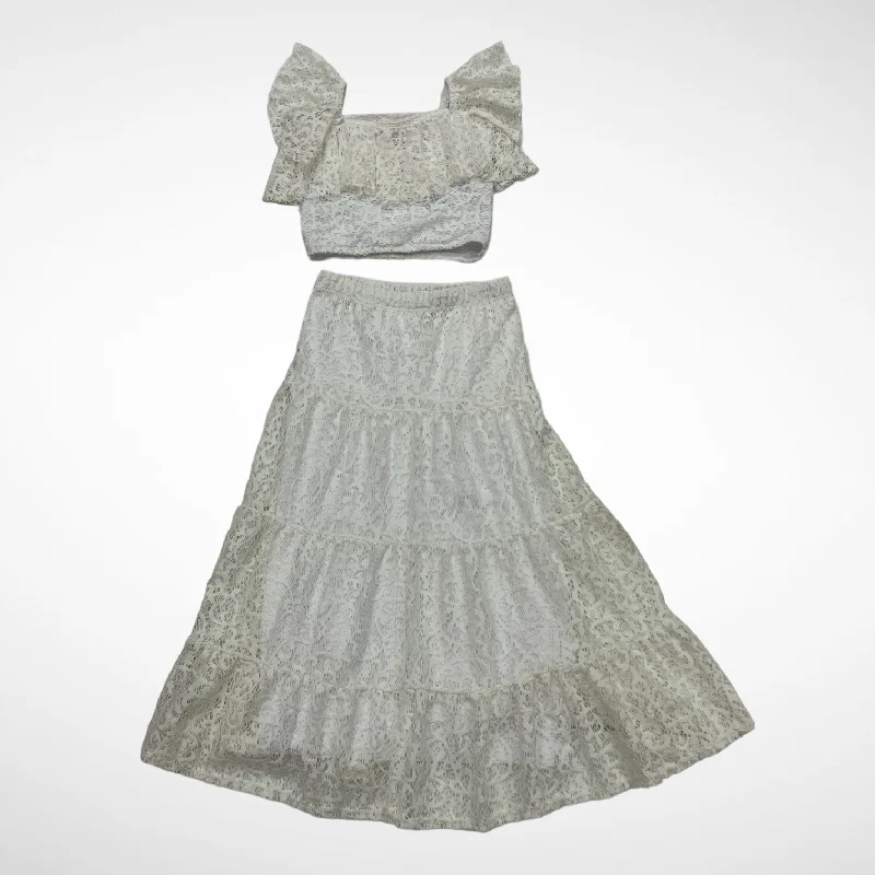 Price Buster floral midi dressWhite Lace Two Piece Set