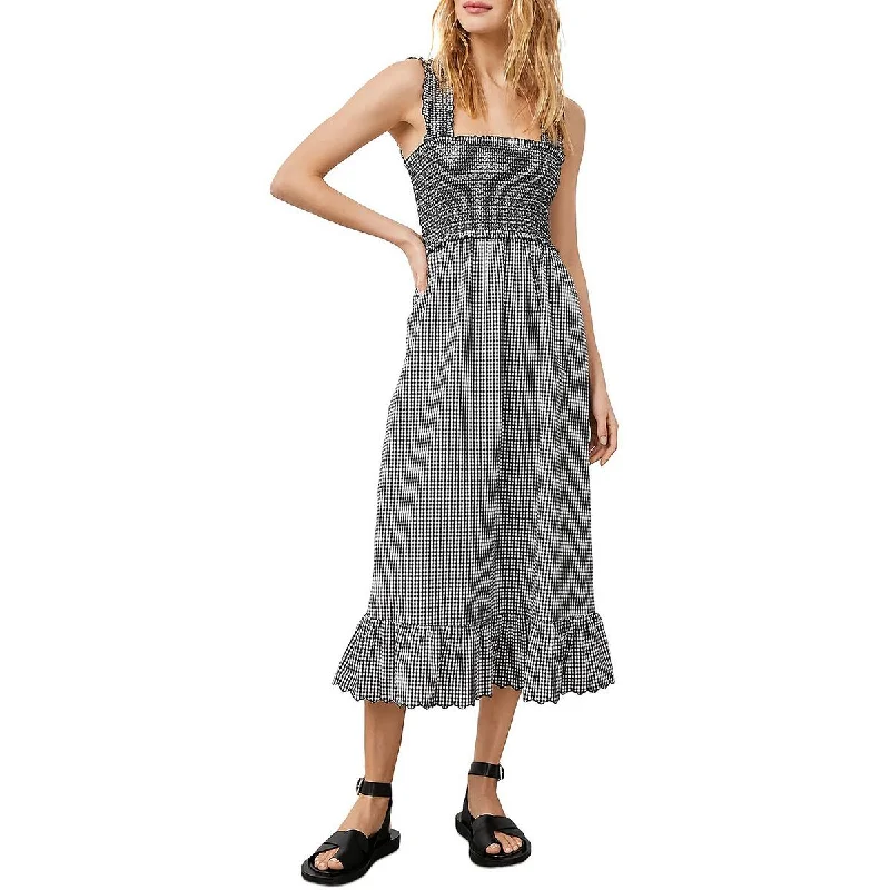 Year-End Sale winter dressRails Womens Rumi Gingham Midi Sundress