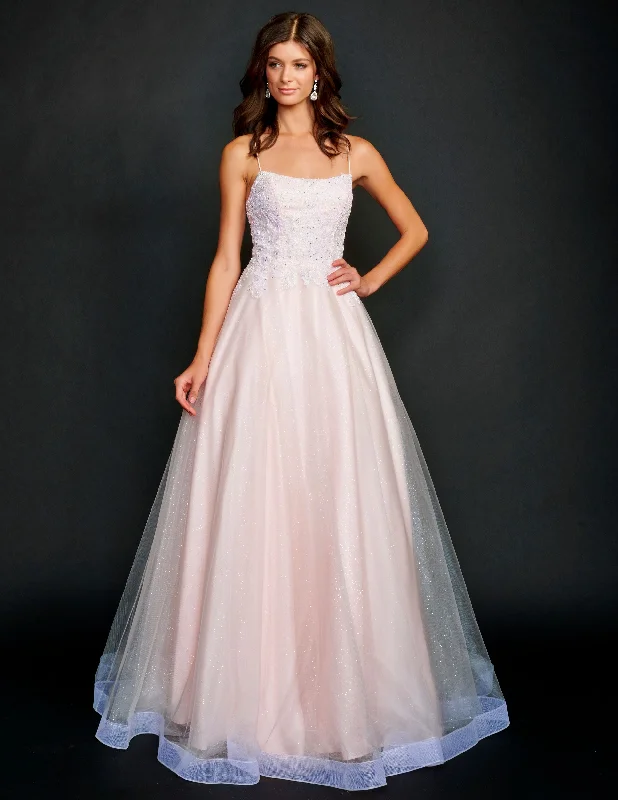 Now or Never draped dressNina Canacci 3203 Size 8,10,14 Long Ballgown Prom Dress Pageant Gown Light Pink
