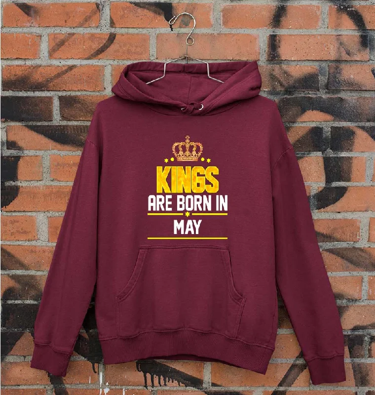 Flash Deals comfy athletic hoodieKings Are Born In May Unisex Hoodie for Men/Women