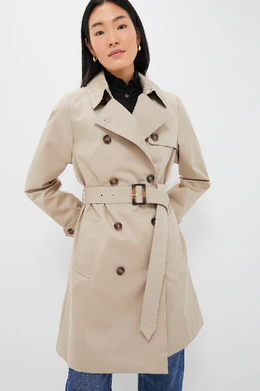 Savings Spectacular classic leather jacketLight Fawn Short Greta Showerproof Jacket