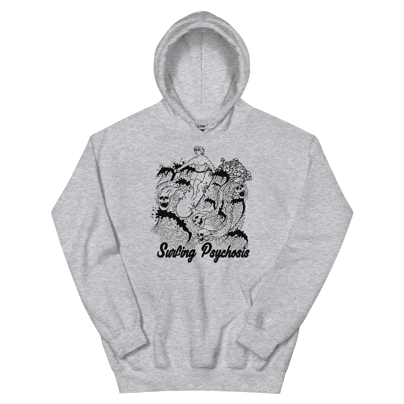 New Arrival Surfing Psychosis Graphic Hoodie