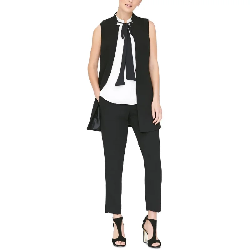 Year-End Sale casual windbreaker jacketPetites Womens Lapel Sleeveless Vest