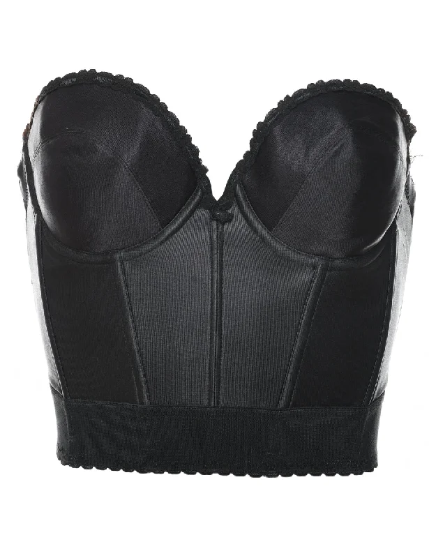 Price Drop Alert oversized jacketBlack Sweetheart Neckline Bralette - S