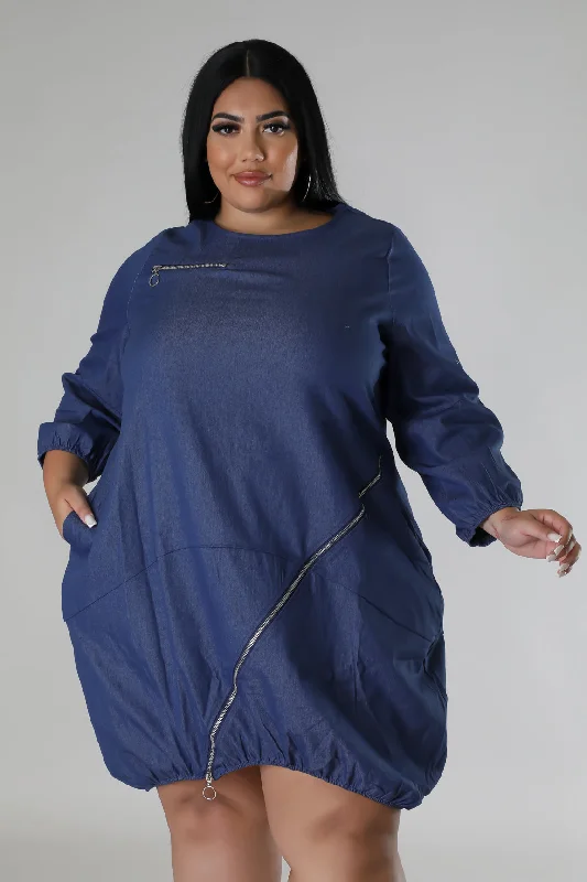 Price Drop pleated maxi dressDavina Denim Dress